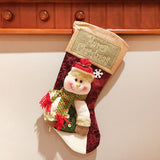 Christmas socks gift bag decorative socks Christmas tree pendant candy bag