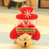 Christmas tree pendant, old man doll holding bell, Christmas decoration