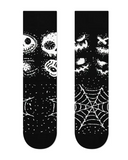 1Pair Halloween Funny Skull Head Spider Web Print Socks