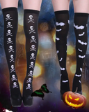 1Pair Halloween Graphic Print Thigh-High Stockings