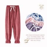 Autumn And Winter Flannel Plus Velvet Plus Size Trousers Pajamas Home Pants