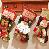 Christmas socks gift bag decorative socks Christmas tree pendant candy bag
