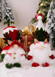 Christmas Plaid Bowknot Gnome Ornament