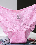 3PCS/Set Bowknot Deocr Lace Panty(Colors Sent Randomly)