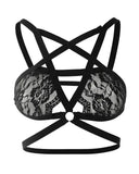 Floral Lace O-Ring Cutout Bralette