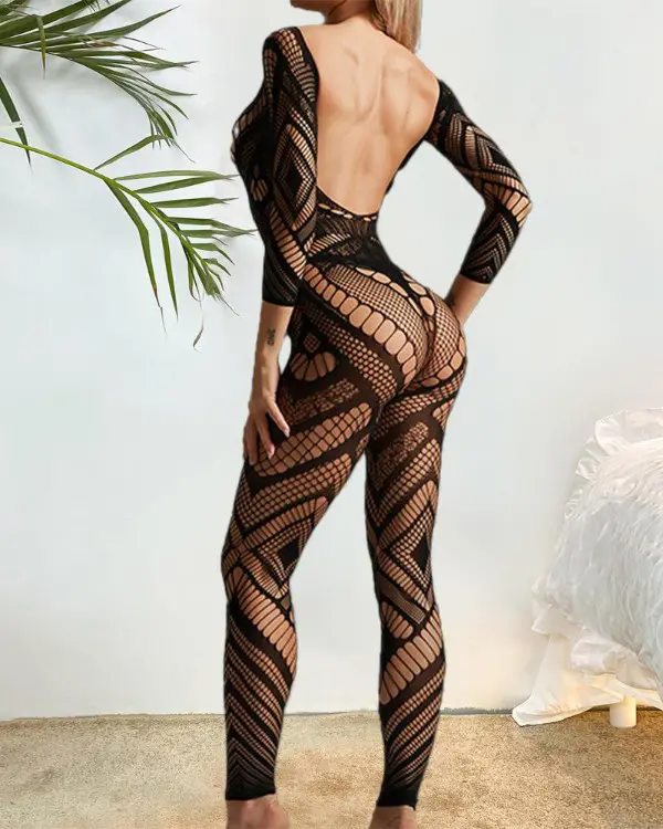 Hollow Out Backless Crotchless Bodystockings